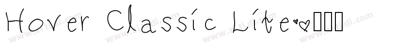 Hover Classic Lite字体转换